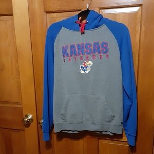 Colosseum Kansas Jayhawks Embroidered Hoodie Sweatshirt